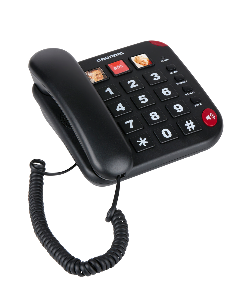 GRUNDIG SENIORENTELEFOON MET GROTE TOETSEN EN SOS-KNOP - Tuincentrum Lopik