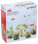 ALPINA DRINKGLAZEN SET 420ML MET KARAF 1L - Tuincentrum Lopik