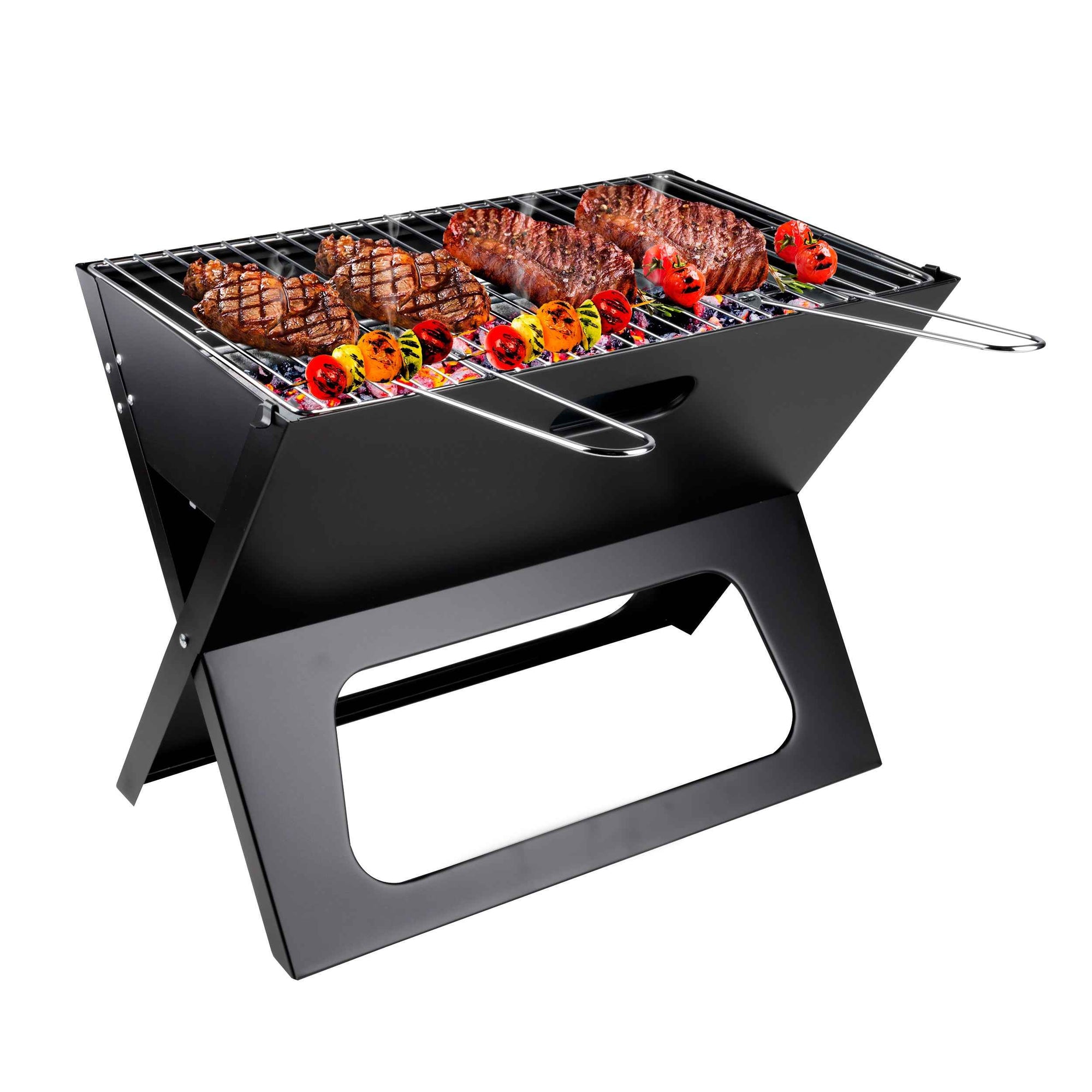 ALPINA BBQ GRILL PORTABLE HOUTSKOOL ZWART - Tuincentrum Lopik