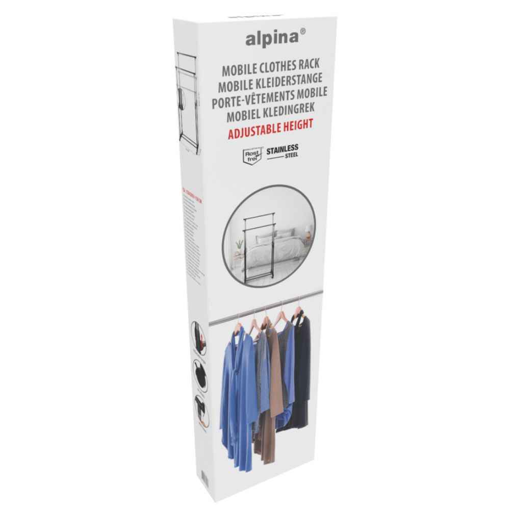 ALPINA MOBIEL KLEDINGREK VERSTELBAAR 93-158 CM - Tuincentrum Lopik