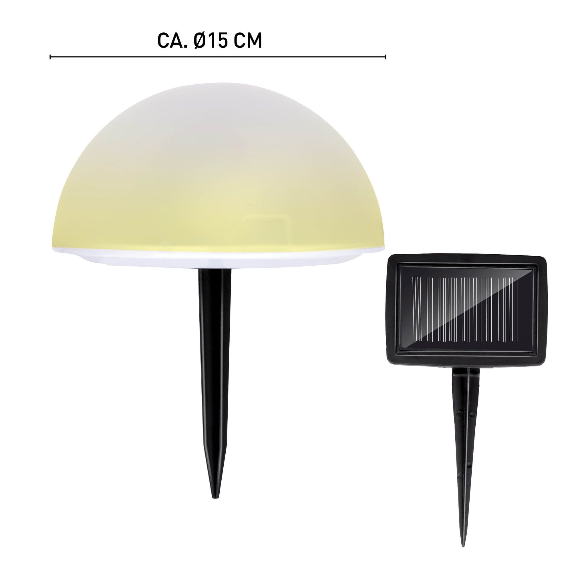 GRUNDIG SOLAR TUINSPOT Ø15 CM SET VAN 5 - Tuincentrum Lopik