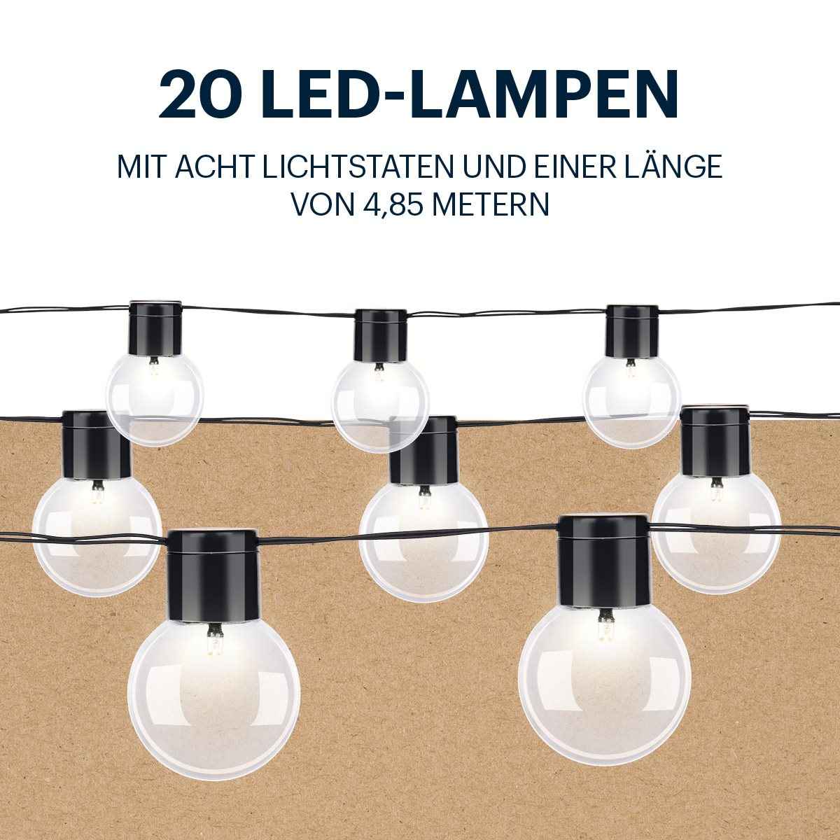 GRUNDIG SOLAR LICHTSNOER 4,85 M - Tuincentrum Lopik