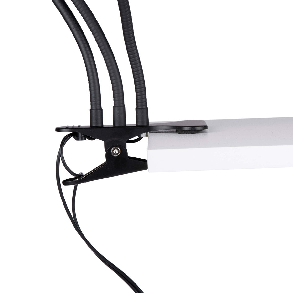 GRUNDIG DUBBELE RINGLAMP MET TELEFOONHOUDER EN TAFELKLEM - Tuincentrum Lopik