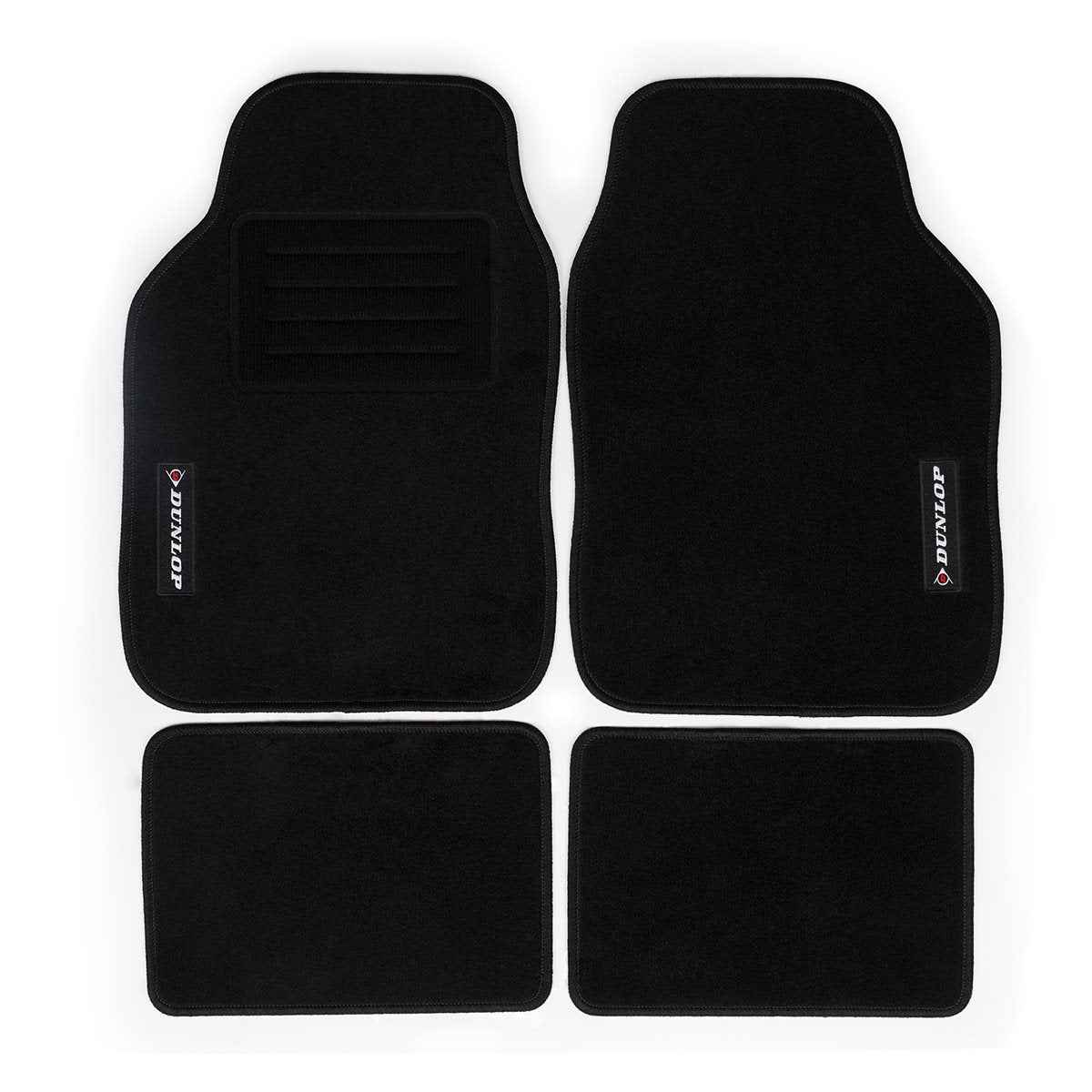 DUNLOP AUTOMATTEN SET TEXTIEL 4-DELIG ZWART - Tuincentrum Lopik