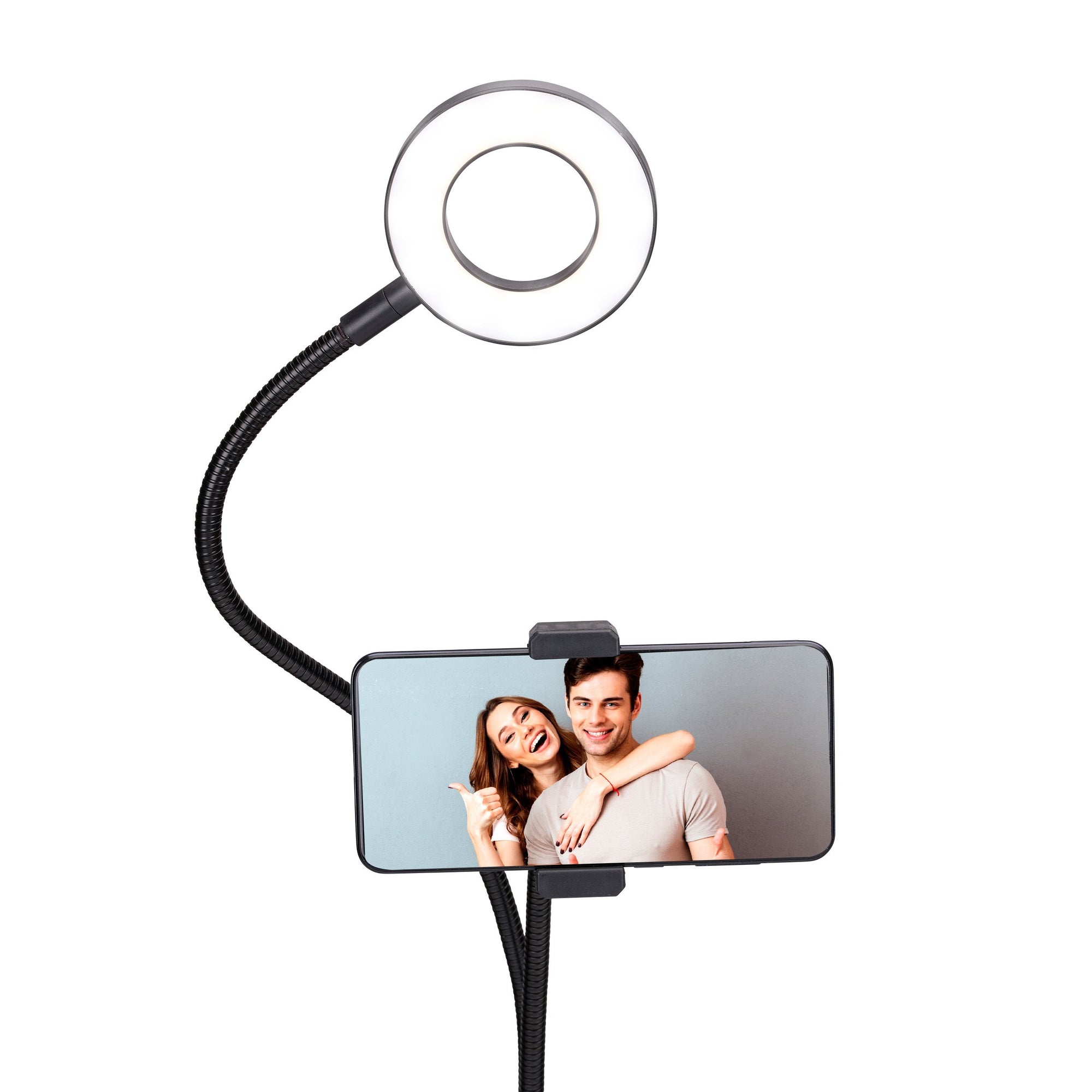 GRUNDIG SELFIE STUDIO RINGLAMP 2-IN-1 MET TAFELKLEM 24 LED - Tuincentrum Lopik