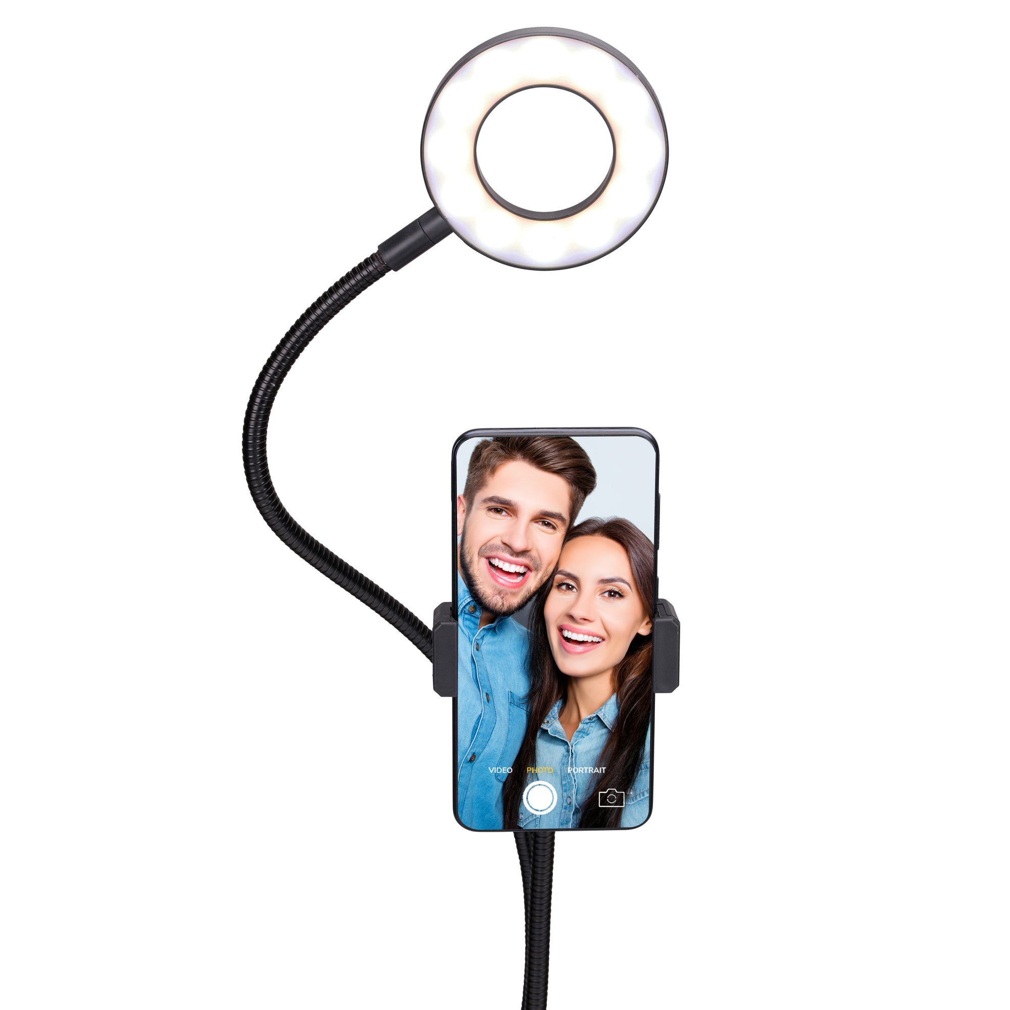 GRUNDIG SELFIE STUDIO RINGLAMP 2-IN-1 MET TAFELKLEM 24 LED - Tuincentrum Lopik