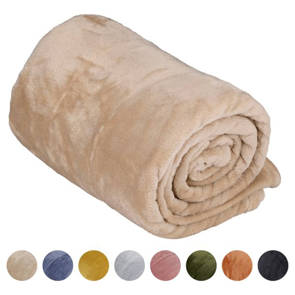 ARTI CASA PLAID FLANNEL BEIGE - Tuincentrum Lopik