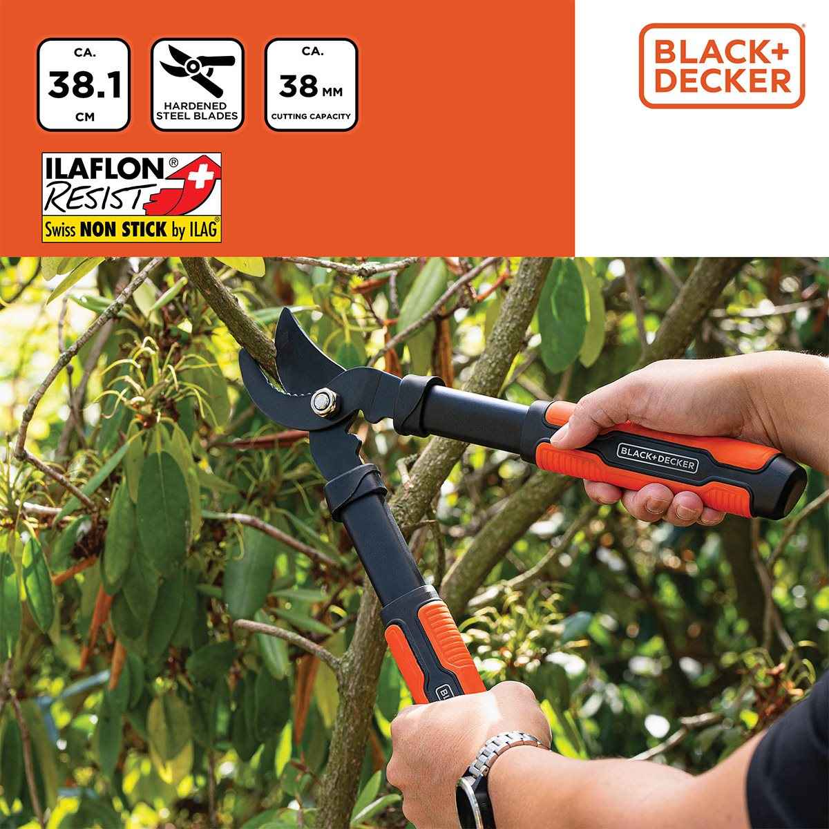 BLACK+DECKER BYPASS LOPPER 38CM - Tuincentrum Lopik