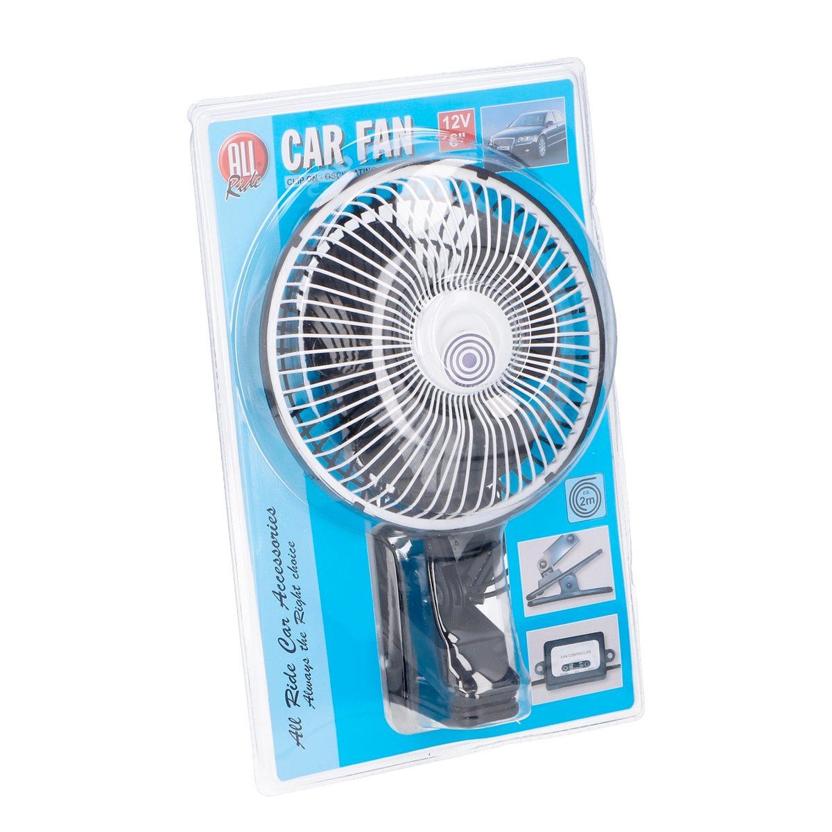 ALL RIDE AUTOVENTILATOR 12V 6 INCH CLIP-ON - Tuincentrum Lopik