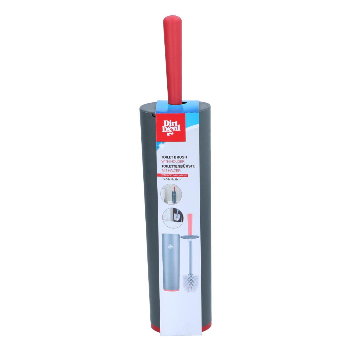DIRT DEVIL TOILET BRUSH WITH HOLDER 2PC - Tuincentrum Lopik