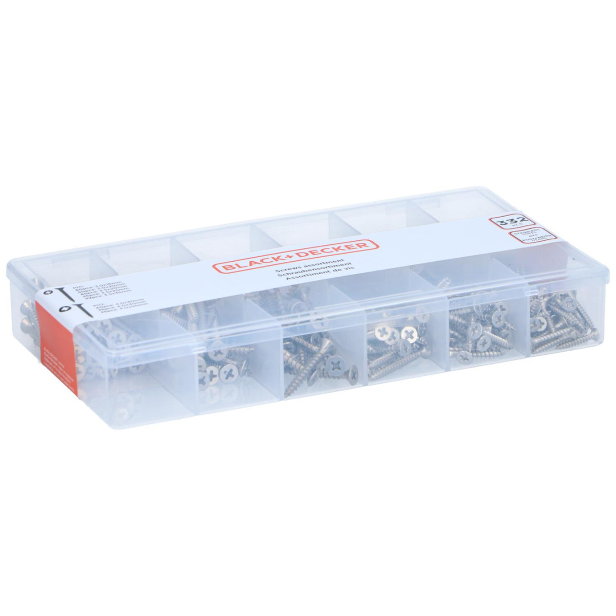 BLACK+DECKER SCHROEVEN ASSORTIMENT 332 STUKS PH1/PH2 - Tuincentrum Lopik