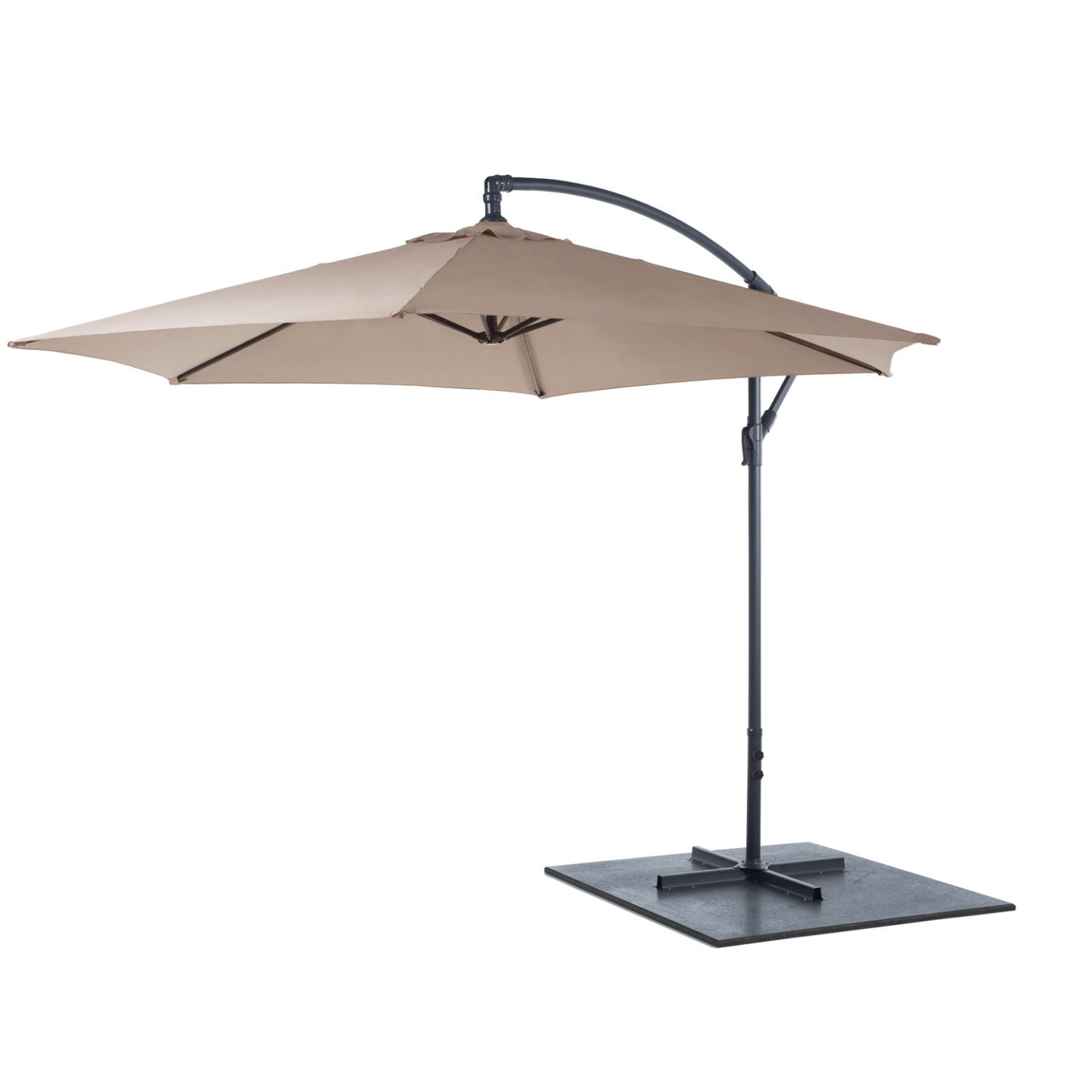 LIFETIME GARDEN ZWEEFPARASOL 3M TAUPE - Tuincentrum Lopik