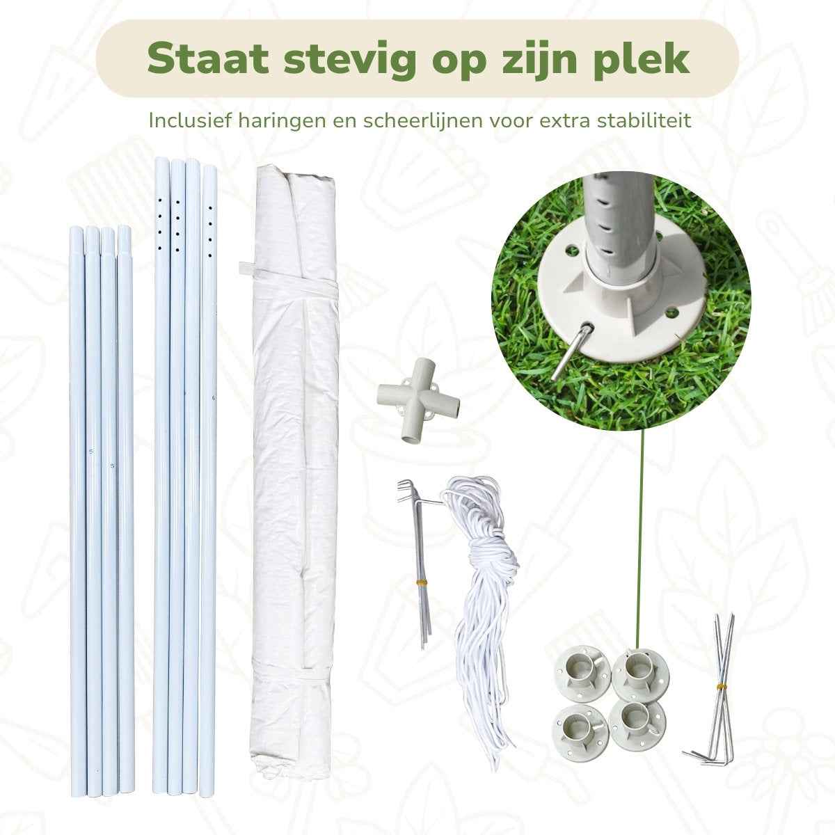KINZO GAZEBO PARTYTENT 3X3X2,5M - Tuincentrum Lopik