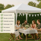 KINZO GAZEBO PARTYTENT 3X3X2,5M - Tuincentrum Lopik