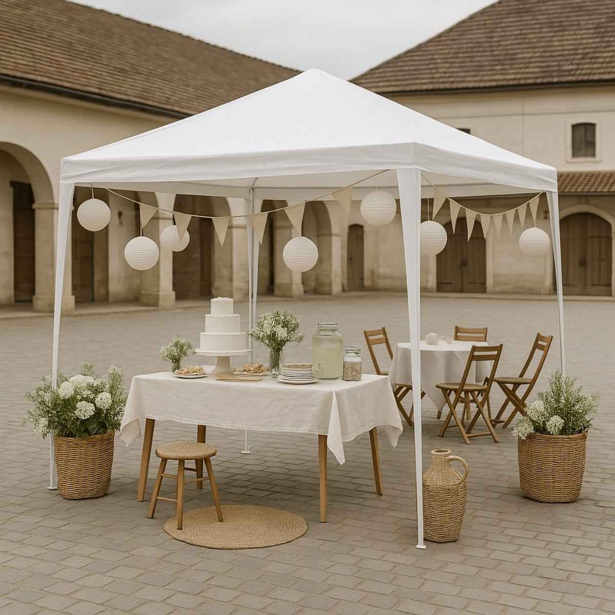 KINZO GAZEBO PARTYTENT 3X3X2,5M - Tuincentrum Lopik
