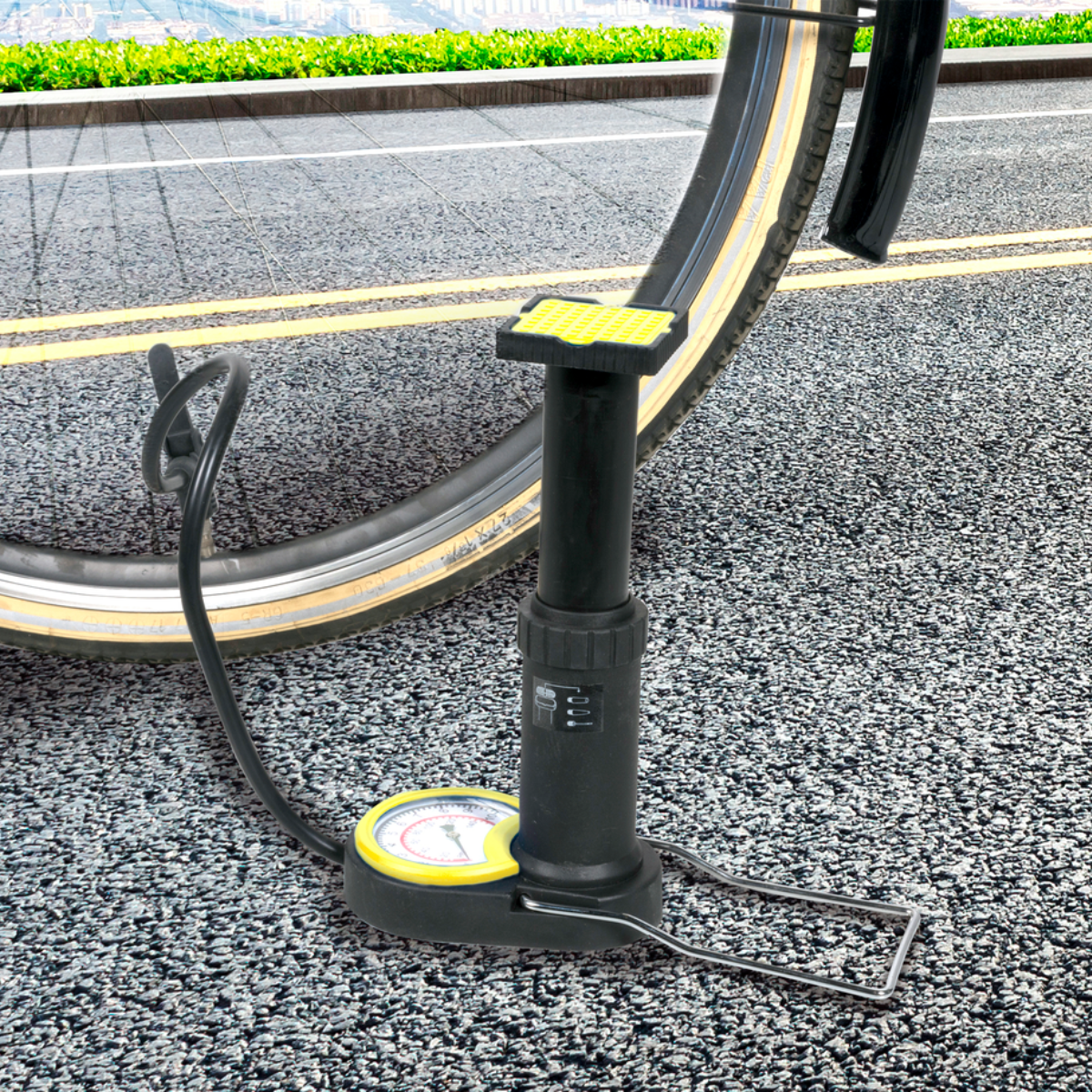 DUNLOP MINI VOETPOMP FIETSPOMP COMPACT - Tuincentrum Lopik
