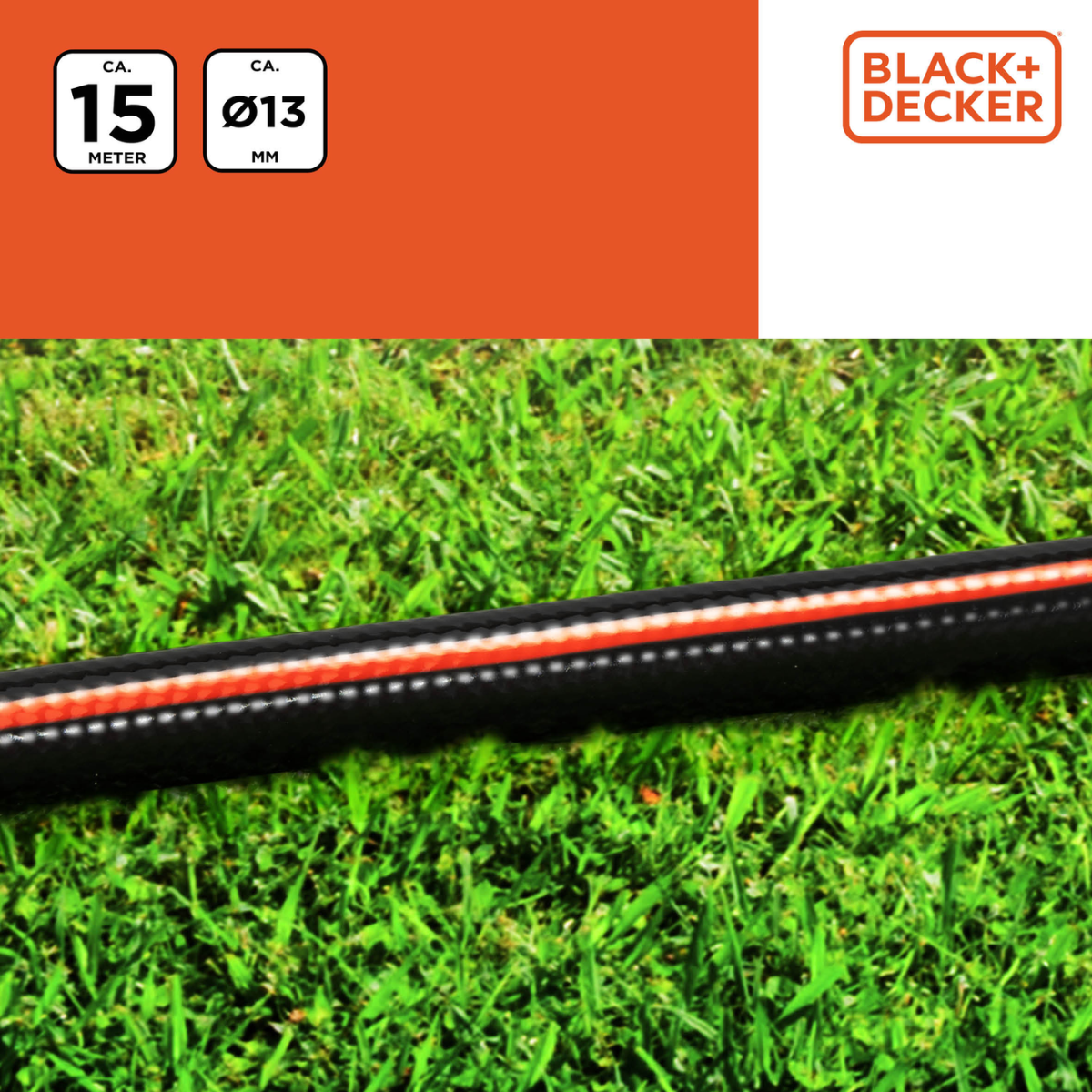 BLACK+DECKER TUINSLANG Ø13MM X 15M PVC - Tuincentrum Lopik