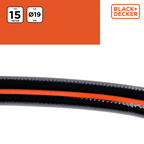 BLACK+DECKER TUINSLANG 15M DIAMETER 19MM PVC GROEN FLEXIBEL - Tuincentrum Lopik