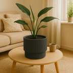 BLOEMPOT KUNSTSTOF GRIJS 30 X 29 CM - Tuincentrum Lopik