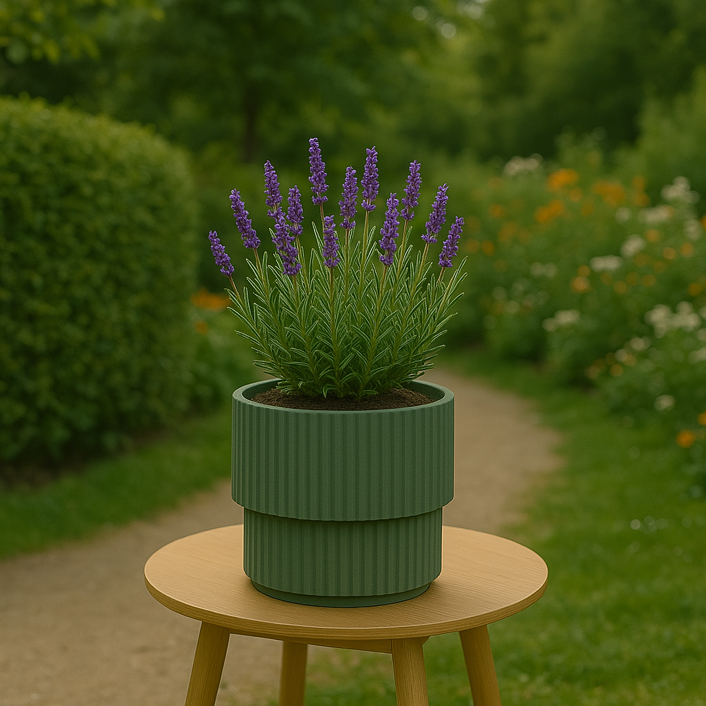 BLOEMPOT KUNSTSTOF GROEN 40 X 38 CM - Tuincentrum Lopik