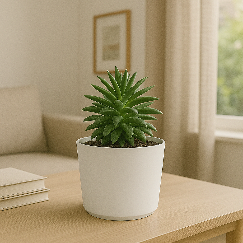 BLOEMPOT KUNSTSTOF WIT 20 X 18 CM - Tuincentrum Lopik