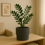 BLOEMPOT 40X38CM GRIJS KUNSTSTOF MET BINNENPOT - Tuincentrum Lopik