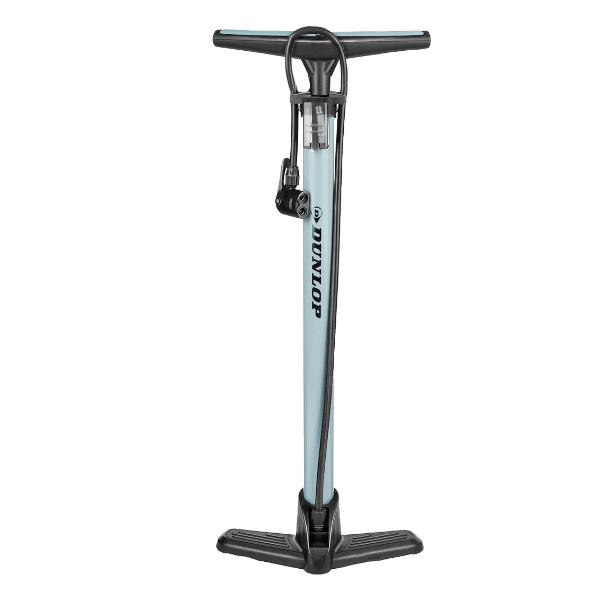 DUNLOP FIETSPOMP MET 2 VENTIELADAPTOREN ZWART/GRIJS - Tuincentrum Lopik