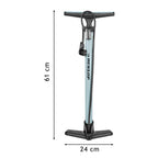 DUNLOP FIETSPOMP MET 2 VENTIELADAPTOREN ZWART/GRIJS - Tuincentrum Lopik