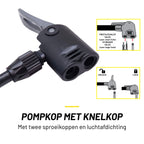 DUNLOP FIETSPOMP MET 2 VENTIELADAPTOREN ZWART/GRIJS - Tuincentrum Lopik