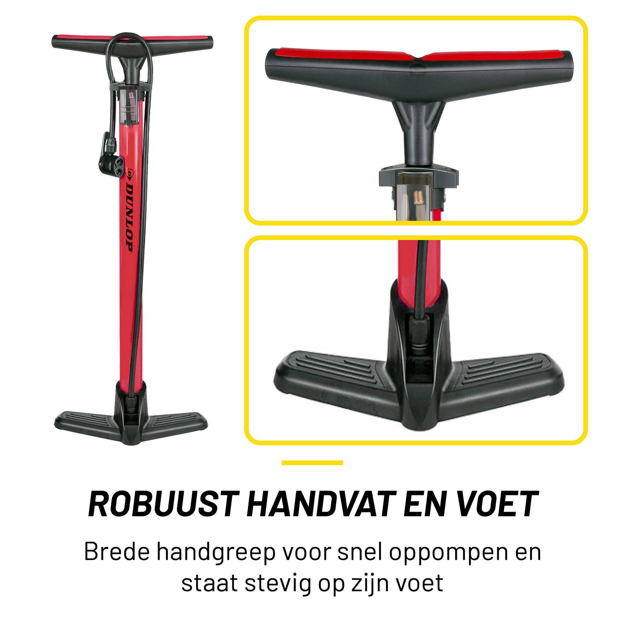 DUNLOP FIETSPOMP ZWART/GRIJS - Tuincentrum Lopik