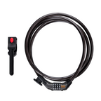 BLACK+DECKER CIJFERSLOT FIETSSLOT KABELSLOT 90CM 10MM PVC/STAAL ZWART - Tuincentrum Lopik