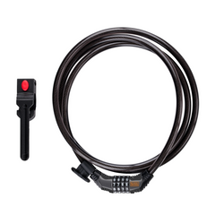 BLACK+DECKER CIJFERSLOT FIETSSLOT KABELSLOT 90CM 10MM PVC/STAAL ZWART - Tuincentrum Lopik