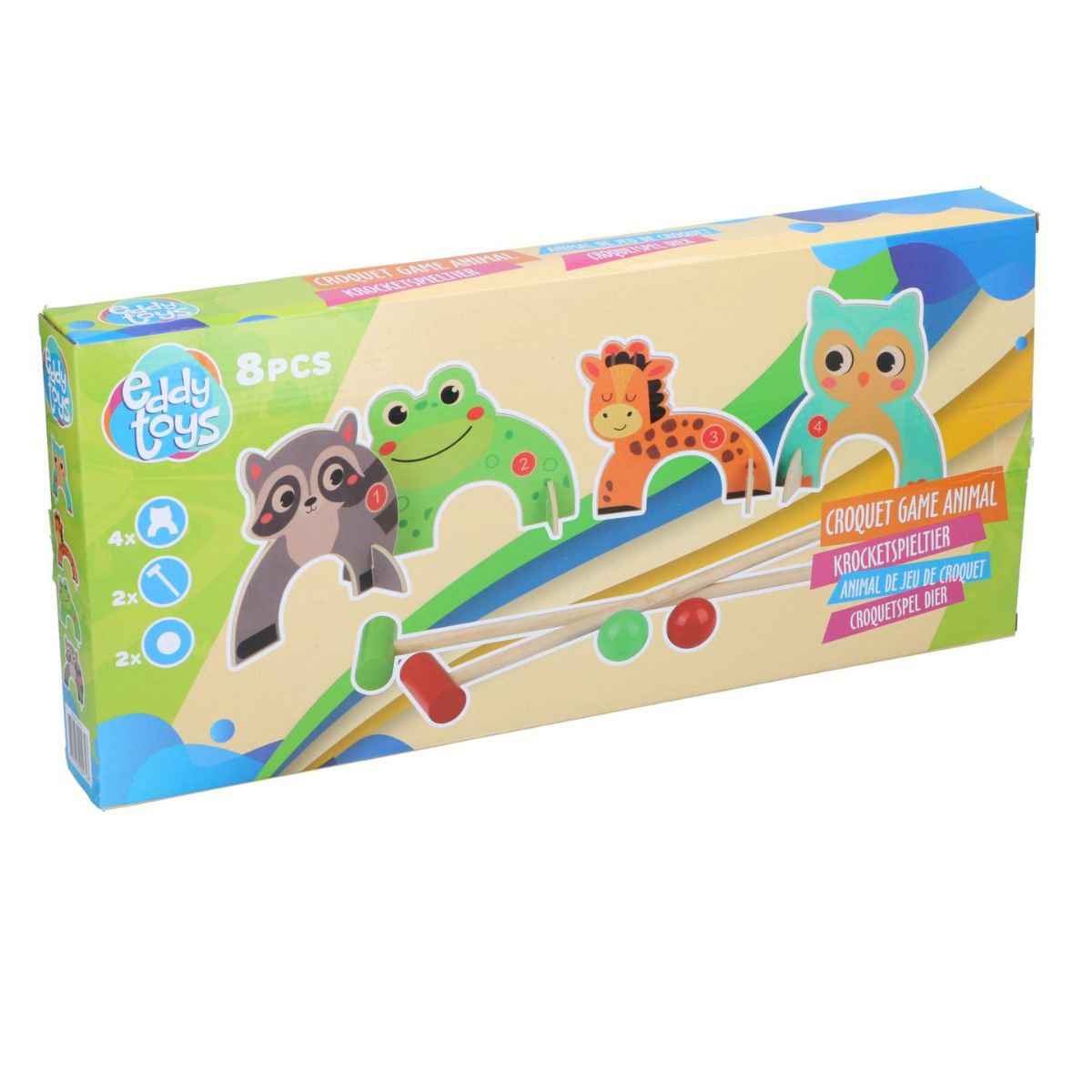 EDDY TOYS CROQUETSPEL DIER 8-DELIG - Tuincentrum Lopik