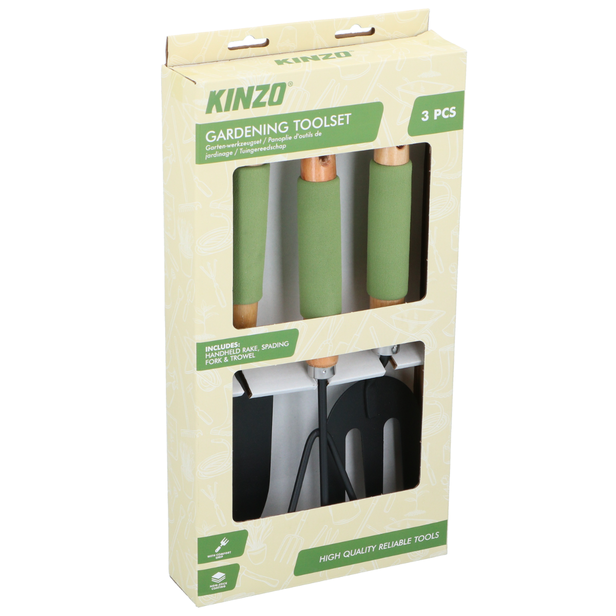 KINZO TUINGEREEDSCHAP SET 3-DELIG - Tuincentrum Lopik