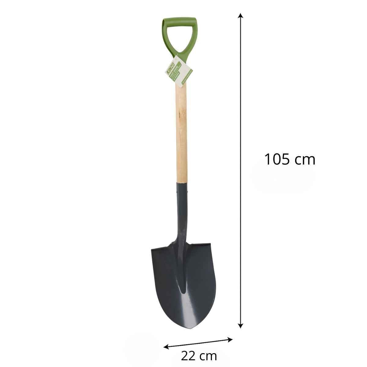 KINZO STEEKSCHEP POINT SHOVEL 105 X 22 X 5 CM - Tuincentrum Lopik