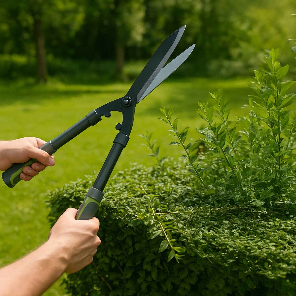 KINZO TELESCOPISCHE HEGGENSCHAAR 65–85 CM GROEN/ZWART - Tuincentrum Lopik