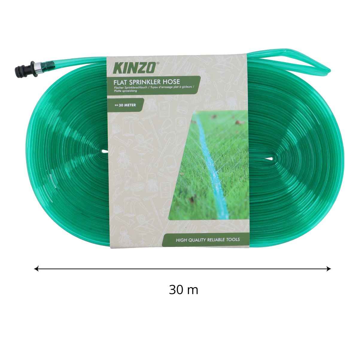 KINZO PLATTE SPROEISLANG SOAKER HOSE 30 METER - Tuincentrum Lopik