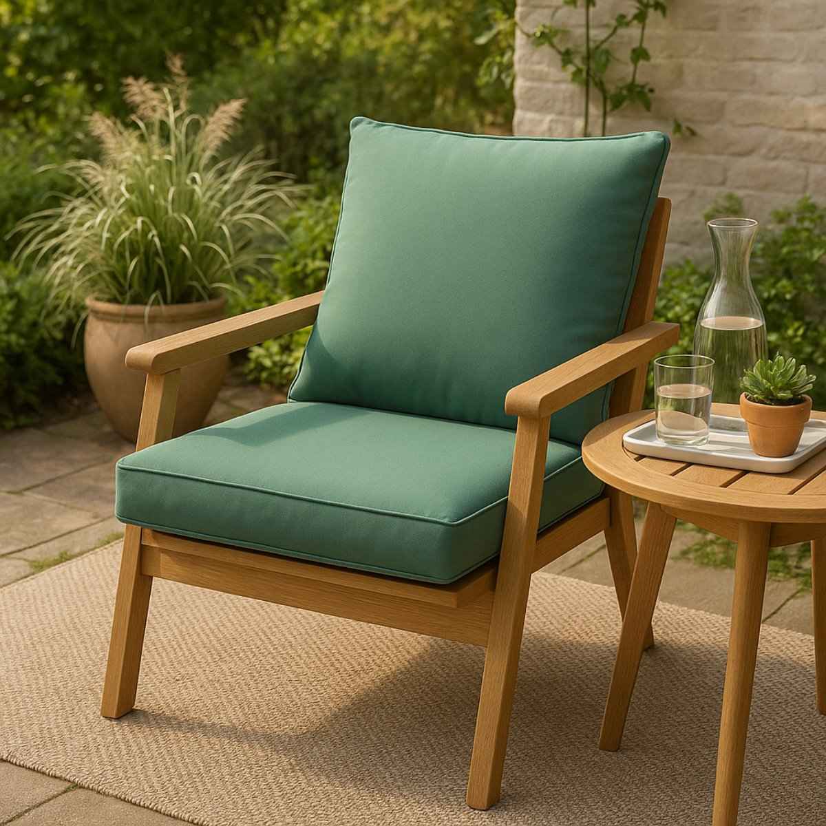 ARTI CASA TUINKUSSEN 45X45 CM GROEN - Tuincentrum Lopik