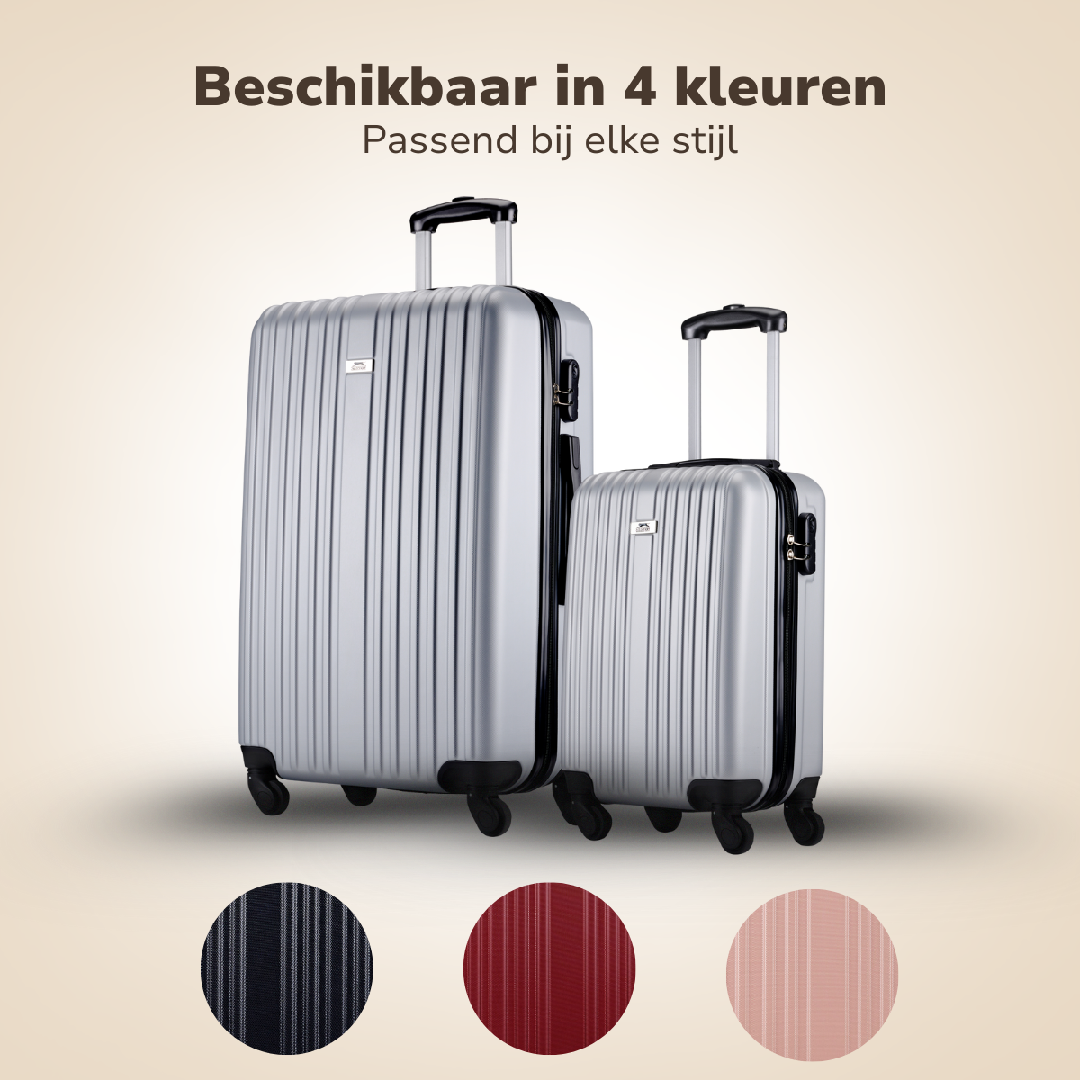 SLAZENGER KOFFERSET 2-DELIG ZILVER - Tuincentrum Lopik