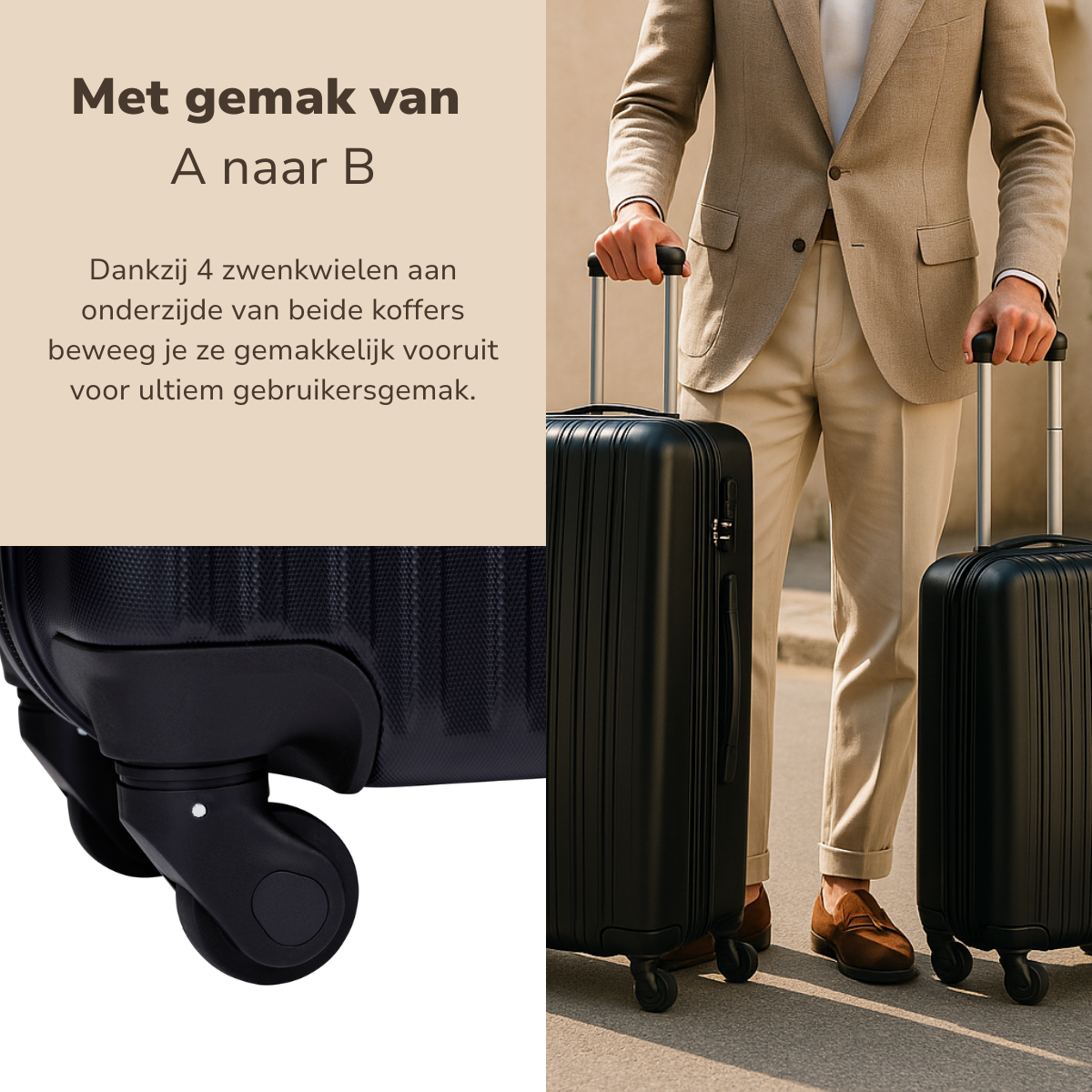 SLAZENGER KOFFERSET 2-DELIG ZWART - Tuincentrum Lopik