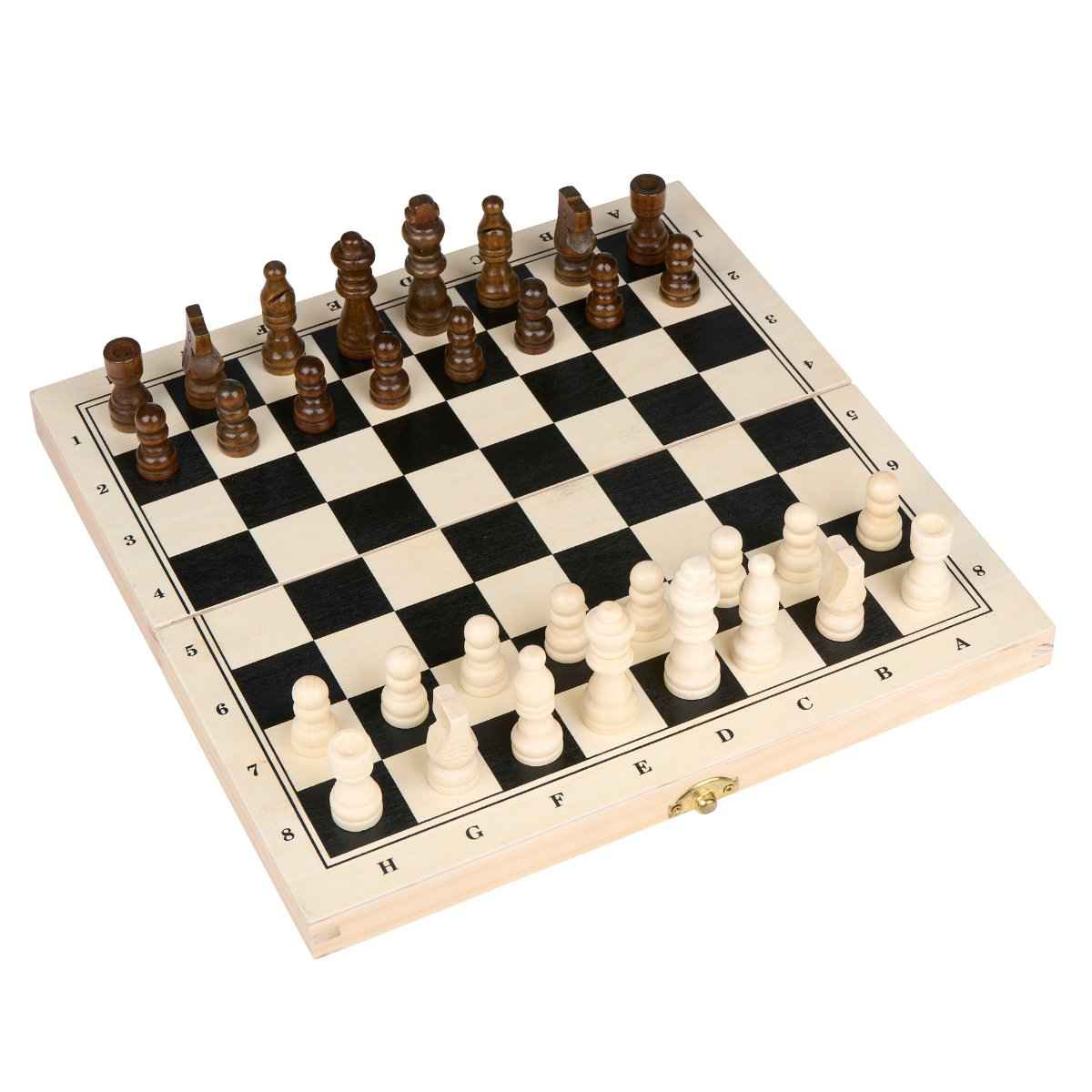 EDDY TOYS SCHAAK & DAMSPEL OPVOUWBAAR HOUT - Tuincentrum Lopik