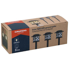GRUNDIG SOLAR TUINLAMPEN 3 STUKS LED - Tuincentrum Lopik