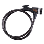 BLACK+DECKER KABELSLOT FIETSSLOT 90CM 10MM MET 3 SLEUTELS PVC/STAAL ZWART - Tuincentrum Lopik