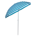 CAMP ACTIVE STRANDPARASOL BLAUW GESTREEPT - Tuincentrum Lopik