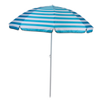 CAMP ACTIVE STRANDPARASOL BLAUW GESTREEPT - Tuincentrum Lopik