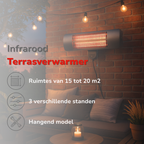 ALPINA PATIO HEATER WALL 650-2000W - Tuincentrum Lopik