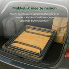 CAMP ACTIVE OPVOUWBARE CAMPINGTAFEL BAMBOE 75X55CM - Tuincentrum Lopik