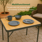 CAMP ACTIVE OPVOUWBARE CAMPINGTAFEL BAMBOE 75X55CM - Tuincentrum Lopik