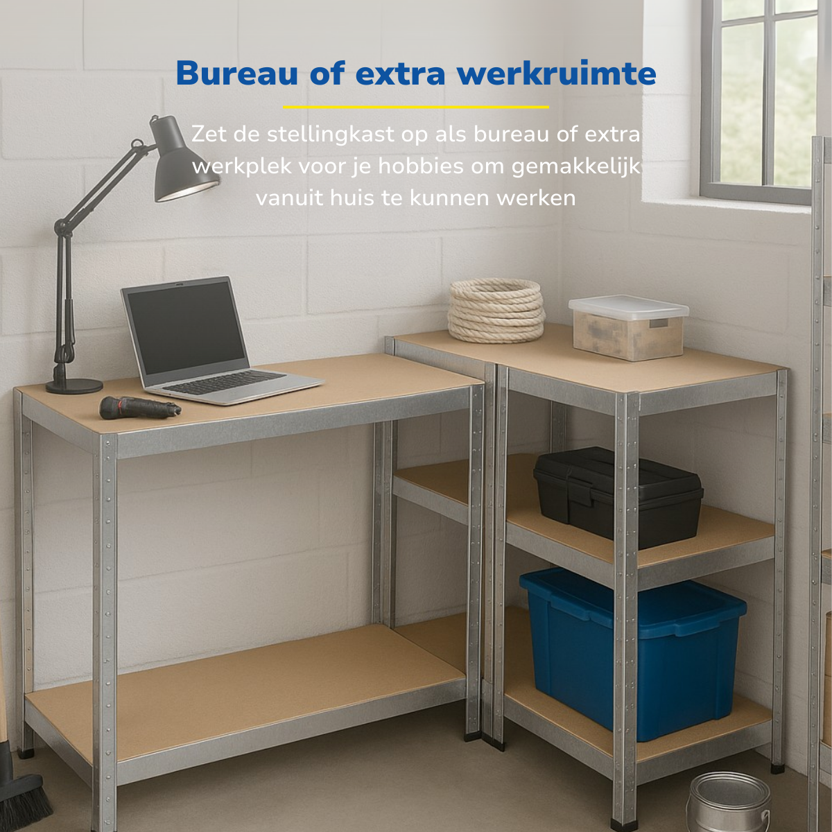 KINZO SHELF RACK 5 LAYERS  OPBERGREK 5 LAGEN - Tuincentrum Lopik