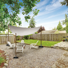 LIFETIME GARDEN SCHADUWDOEK DRIEHOEK 3.6 X 3.6 X 3.6 M - Tuincentrum Lopik